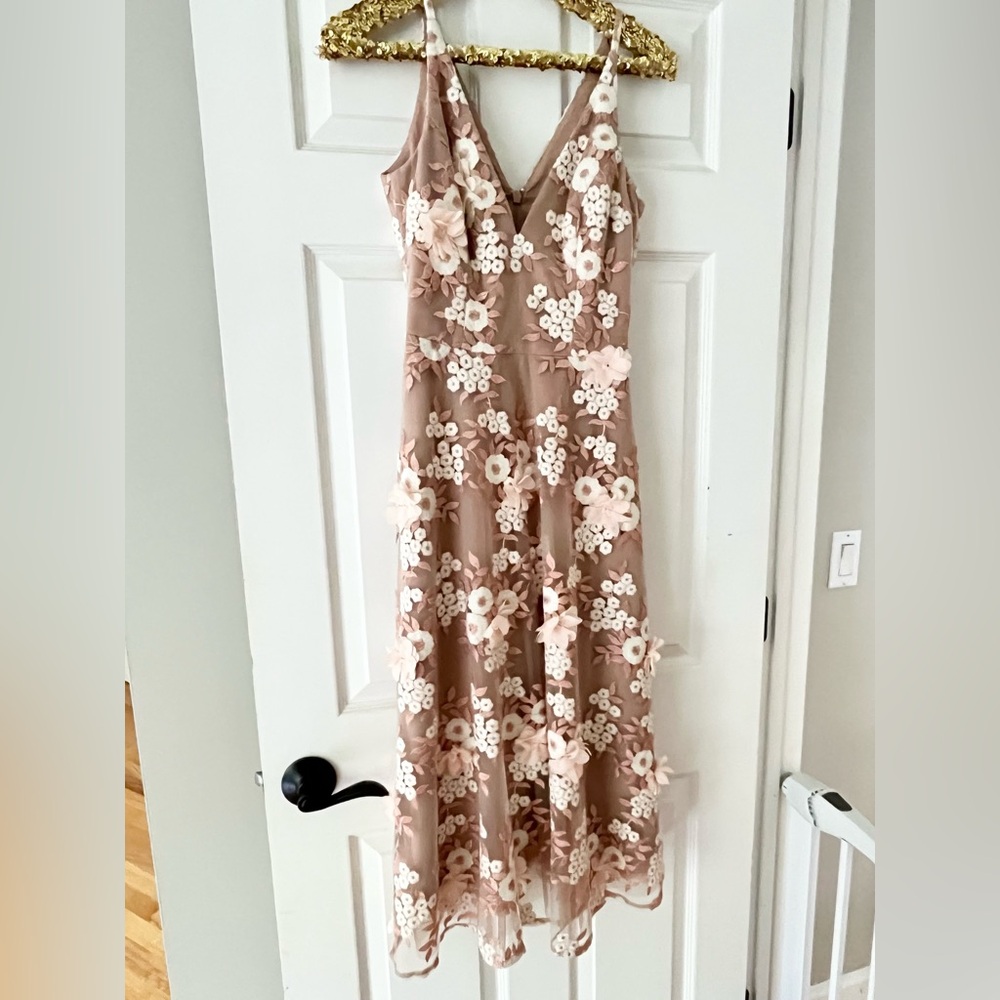 NWT Dress The Population Elisa Floral Appliqué Dress - Picture 5 of 13